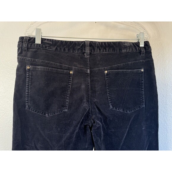 Thalia Sodi Women’s Size 13/14 Black Jeans Velvet Stretchy Pants - Picture 5 of 6